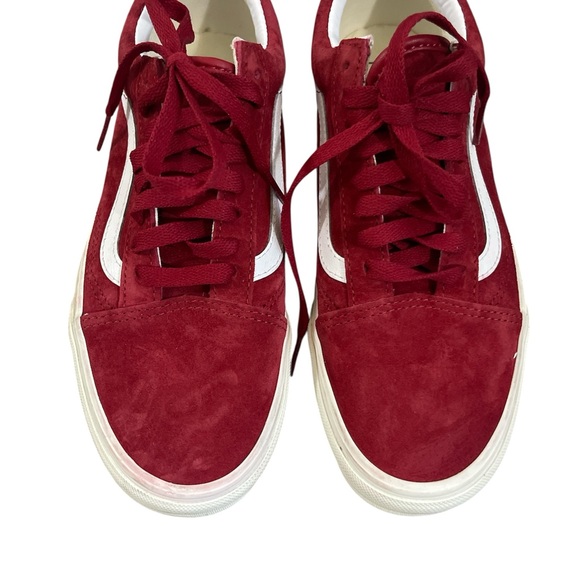 Vans Burgundy Suede Shoes - Picture 2 of 4
